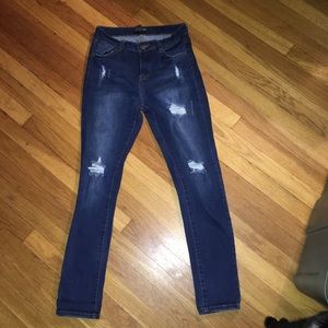 Fashion Nova High waisted ripped jeans